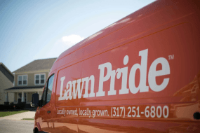 Lawn Pride truck closeup